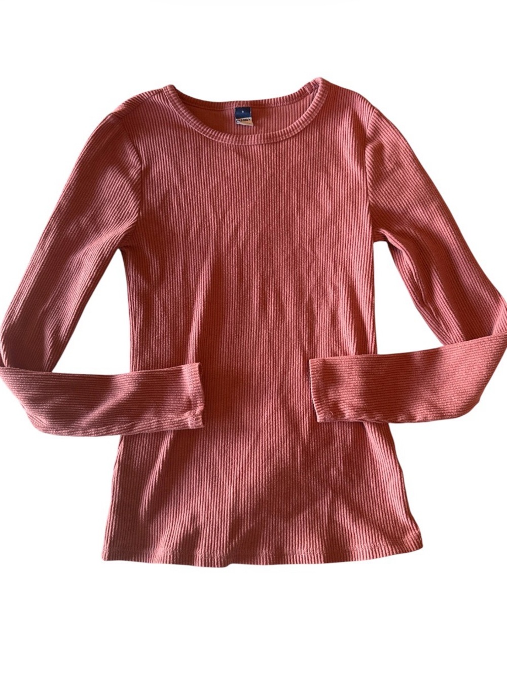 Old Navy Pink Ribbed Long Sleeve Top Size S